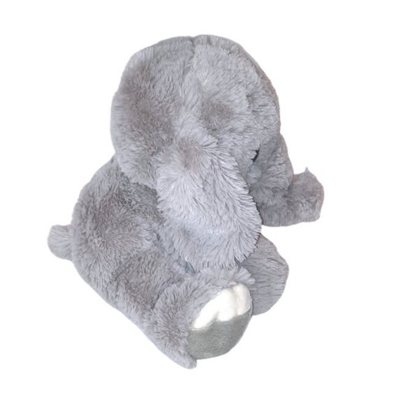 2018 Aurora World Lil Benny Gray Elephant Plush BeanBag Stuffed Toy 8" - Picture 4 of 6